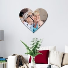 Custom Heart Wall Clock for Mothers Day Sale New Zealand